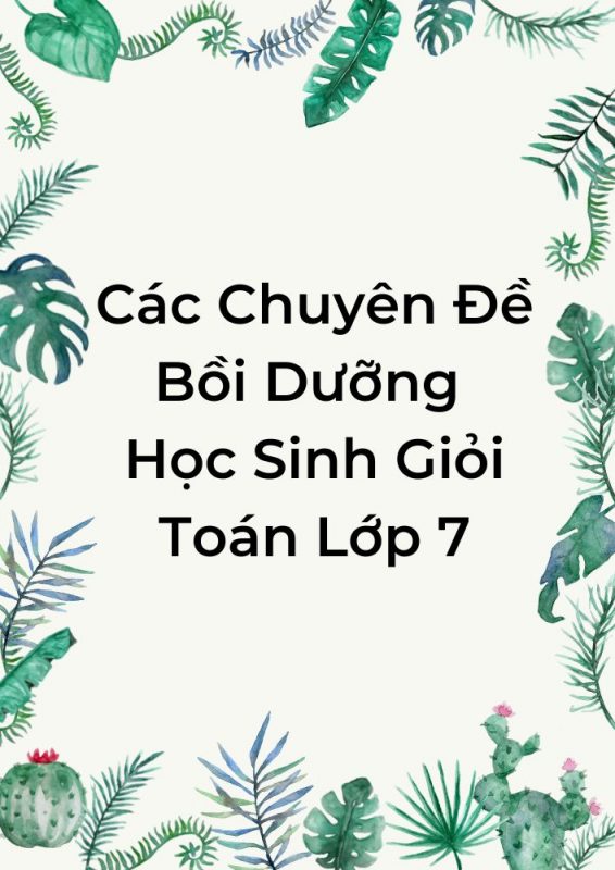 Các Chuyên Đề Bồi Dưỡng Học Sinh Giỏi Toán Lớp 7