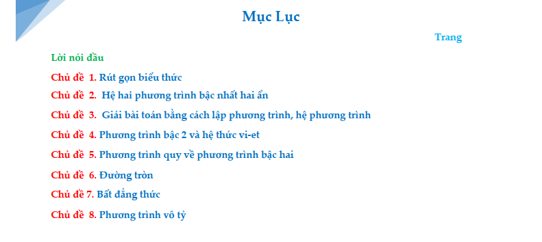 Các Dạng Toán Luyện Thi Vào Lớp 10 Có Đáp Án