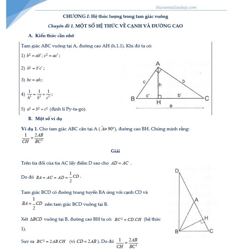 25 Chuyên Đề Hình Học Bồi Dưỡng Học Sinh Giỏi Lớp 9