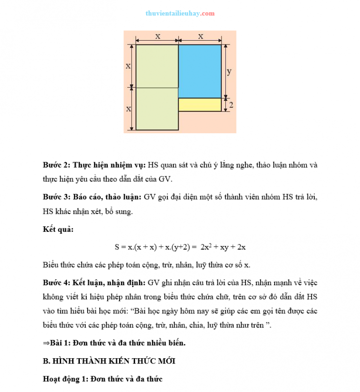 Giáo Án Toán 8 CTST Học Kỳ 1 Phương Pháp Mới