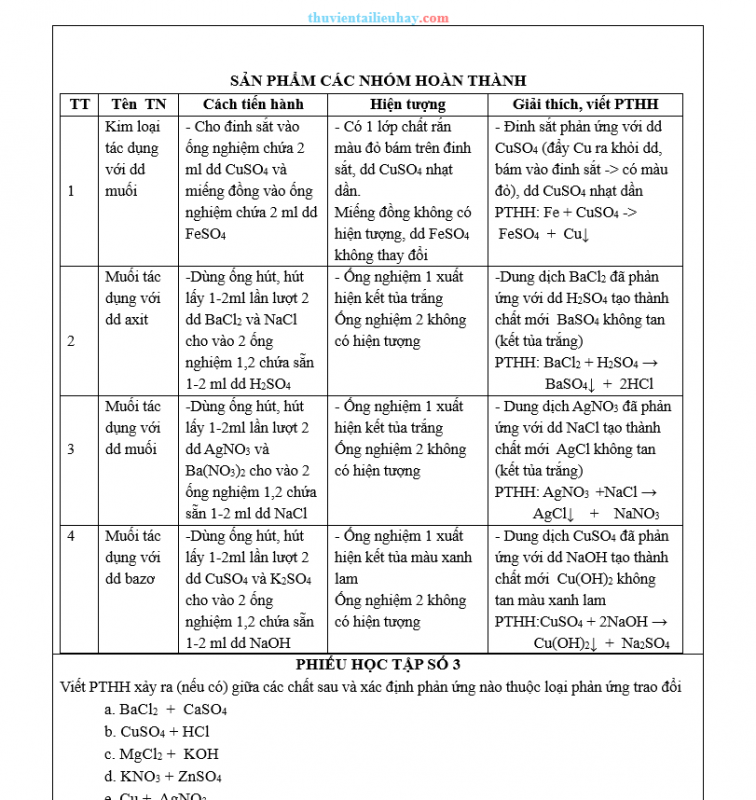 Giáo Án KHTN 8 Kết Nối Tri Thức Bài 11 Muối