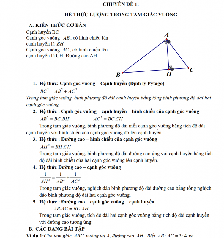 Các Bài Toán Nâng Cao Hình Học Lớp 9 Bồi Dưỡng Học Sinh Giỏi