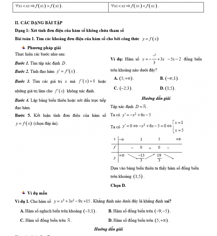 Chuyên Đề Khảo Sát Hàm Số Toán Lớp 12 File Word