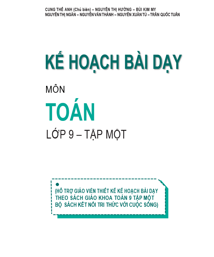 Kế Hoạch Bài Dạy Môn Toán Lớp 9 Tập 1