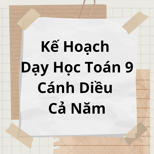 Kế Hoạch Dạy Học Toán 9 Cánh Diều Cả Năm